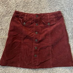 Copper corduroy skirt size M